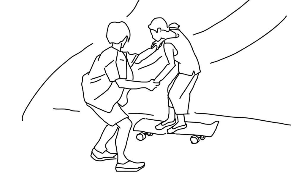 映画「ハナレイ・ベイ」スケートボード