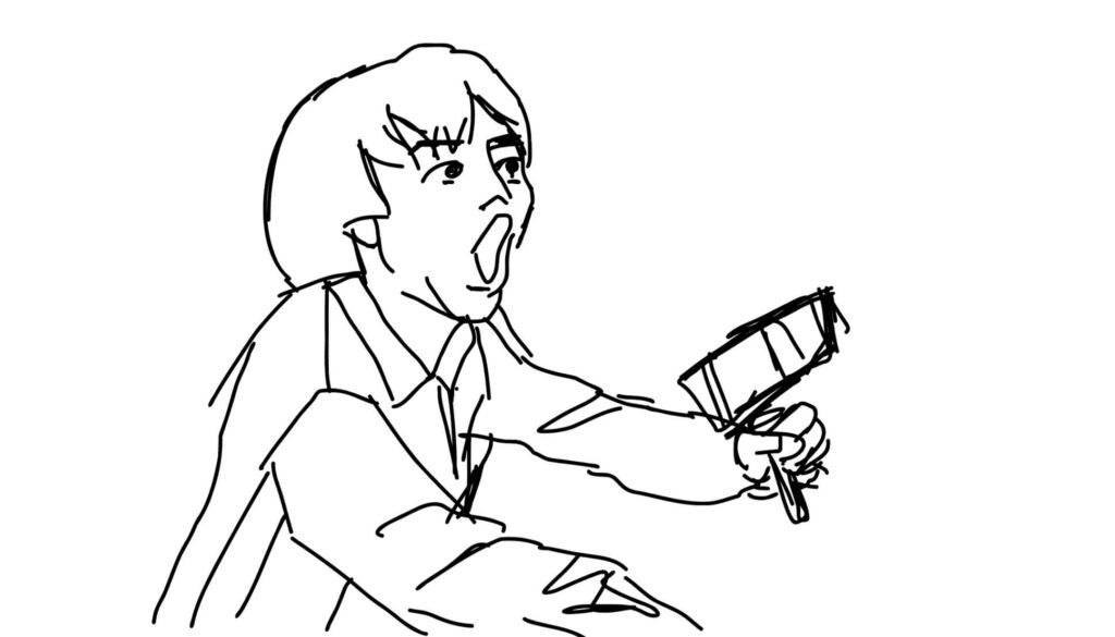 韓国のホラー映画「ストリーマー：恐怖のライブ配信」。序盤からいじめられるストリーマーのタク。